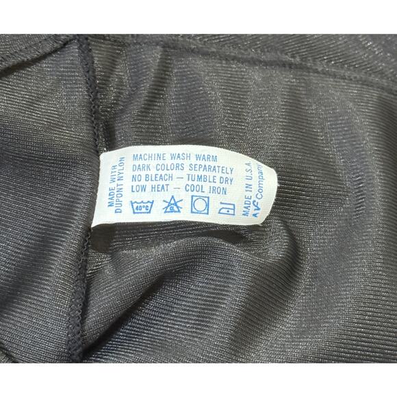 ViNTage Vanity Fair Black Nylon & Lace Full Slip  36 TT Tall Torso - Picture 4 of 5